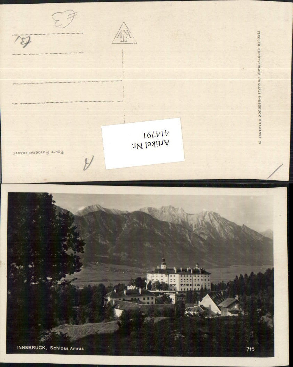 Alte Ansichtskarte – Old Postcard
