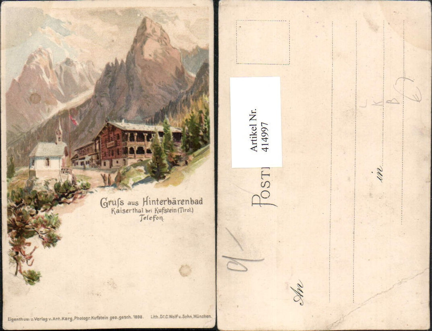 Alte Ansichtskarte – Old Postcard