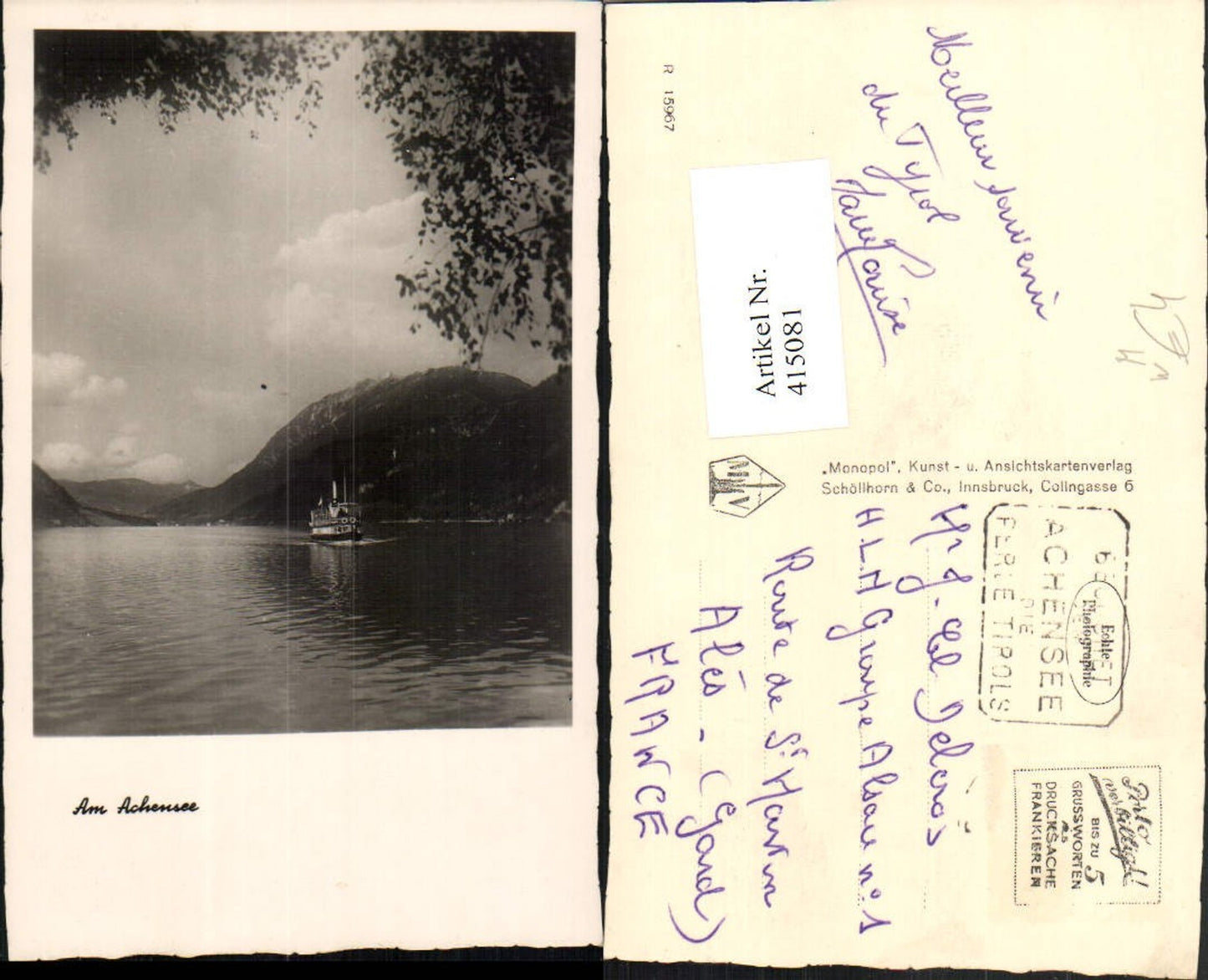 Alte Ansichtskarte – Old Postcard