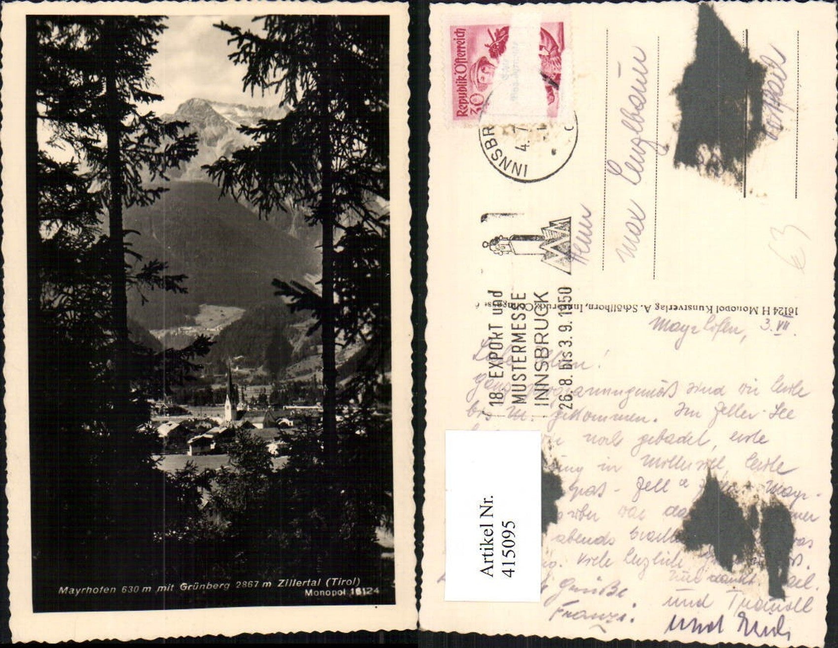 Alte Ansichtskarte – Old Postcard