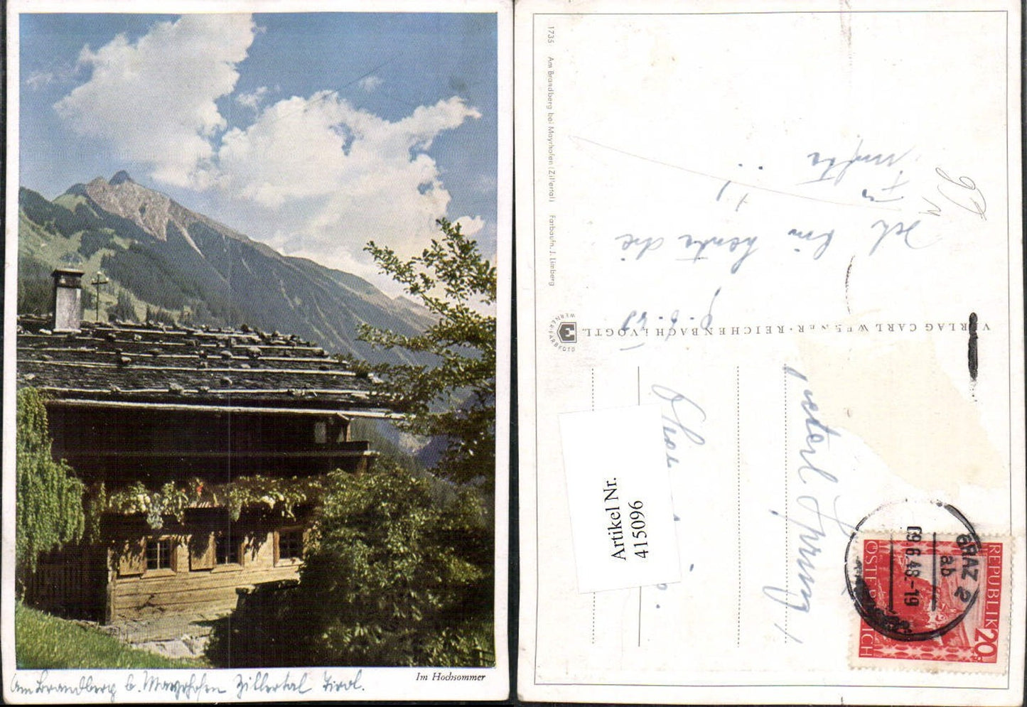 Alte Ansichtskarte – Old Postcard