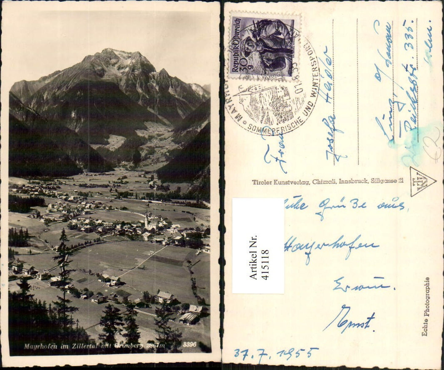 Alte Ansichtskarte – Old Postcard