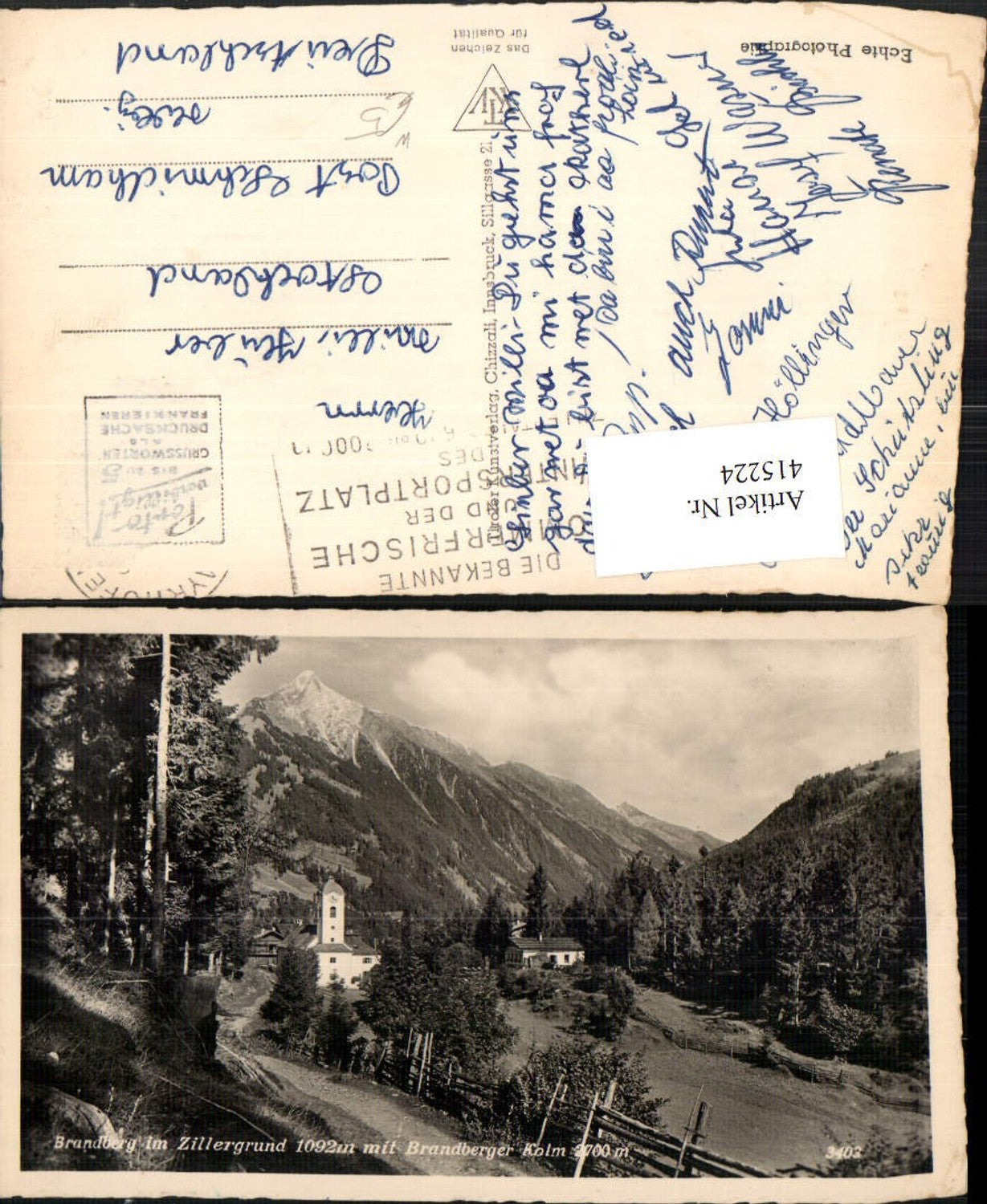 Alte Ansichtskarte – Old Postcard