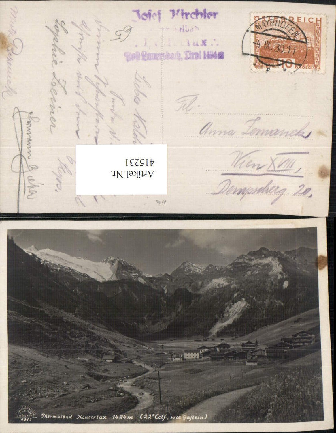 Alte Ansichtskarte – Old Postcard