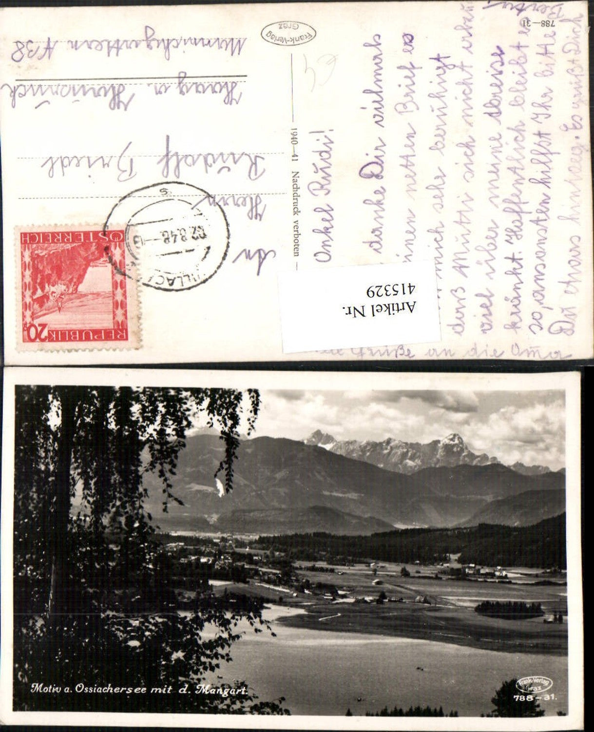 Alte Ansichtskarte – Old Postcard