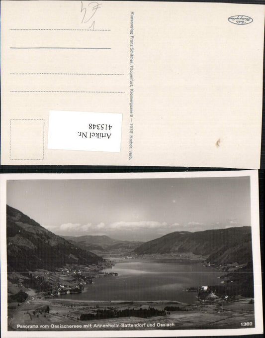 415348,Ossiachersee See m. Annenheim Sattendorf pub Franz Schilcher 1382