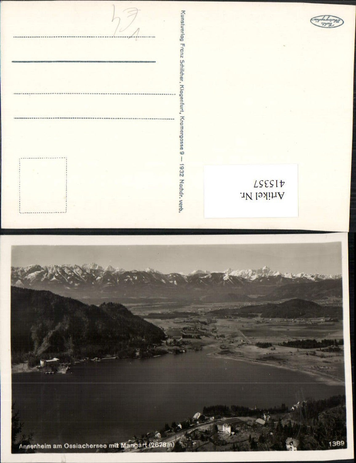 415357,Annenheim b. Treffen am Ossiachersee m. Mangart Bergkulisse
