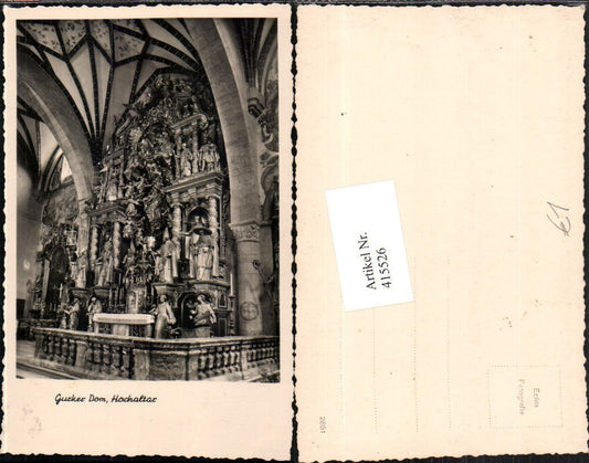 415526,Gurk Gurker Dom Kirche Innenansicht Hochaltar
