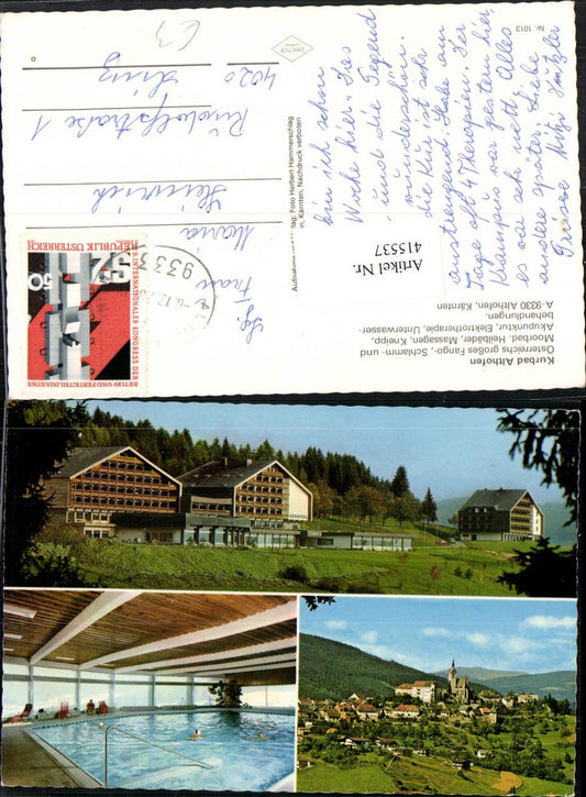 415537,Bad Althofen Totale Kurbad Hallenbad Mehrbildkarte