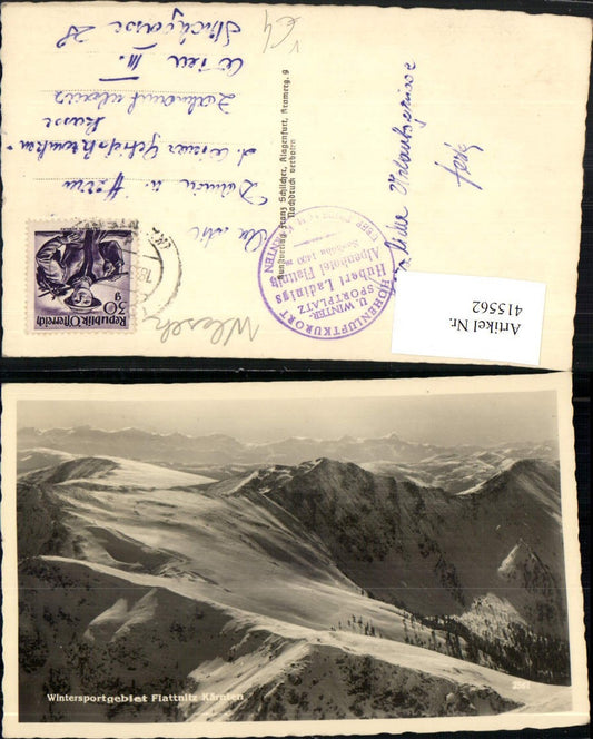 415562,Flattnitz Bergkulisse Winterbild pub Franz Schilcher 2561