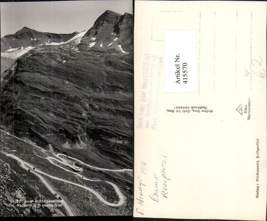 415570,Großglockner Hochalpenstraße b. Heiligenblut m. Racherin Bergkulisse