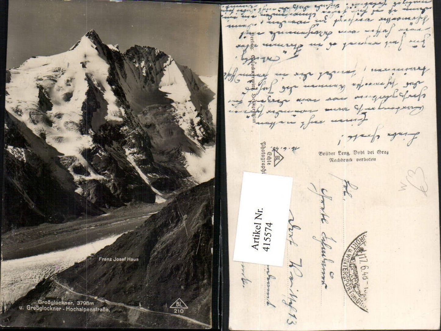 415574,Großglockner u. Hochalpenstraße b. Heiligenblut Bergkulisse
