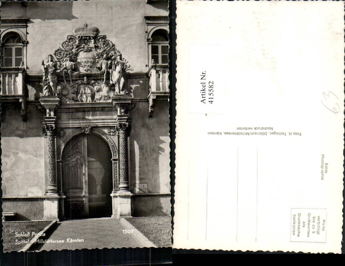 415582,Spittal am Millstättersee Schloss Porcia Portal
