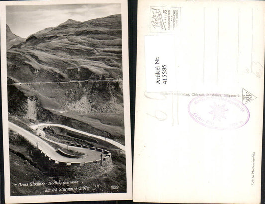 415585,Großglockner Hochalpenstraße b. Heiligenblut m. Sturmalpe Bergkulisse