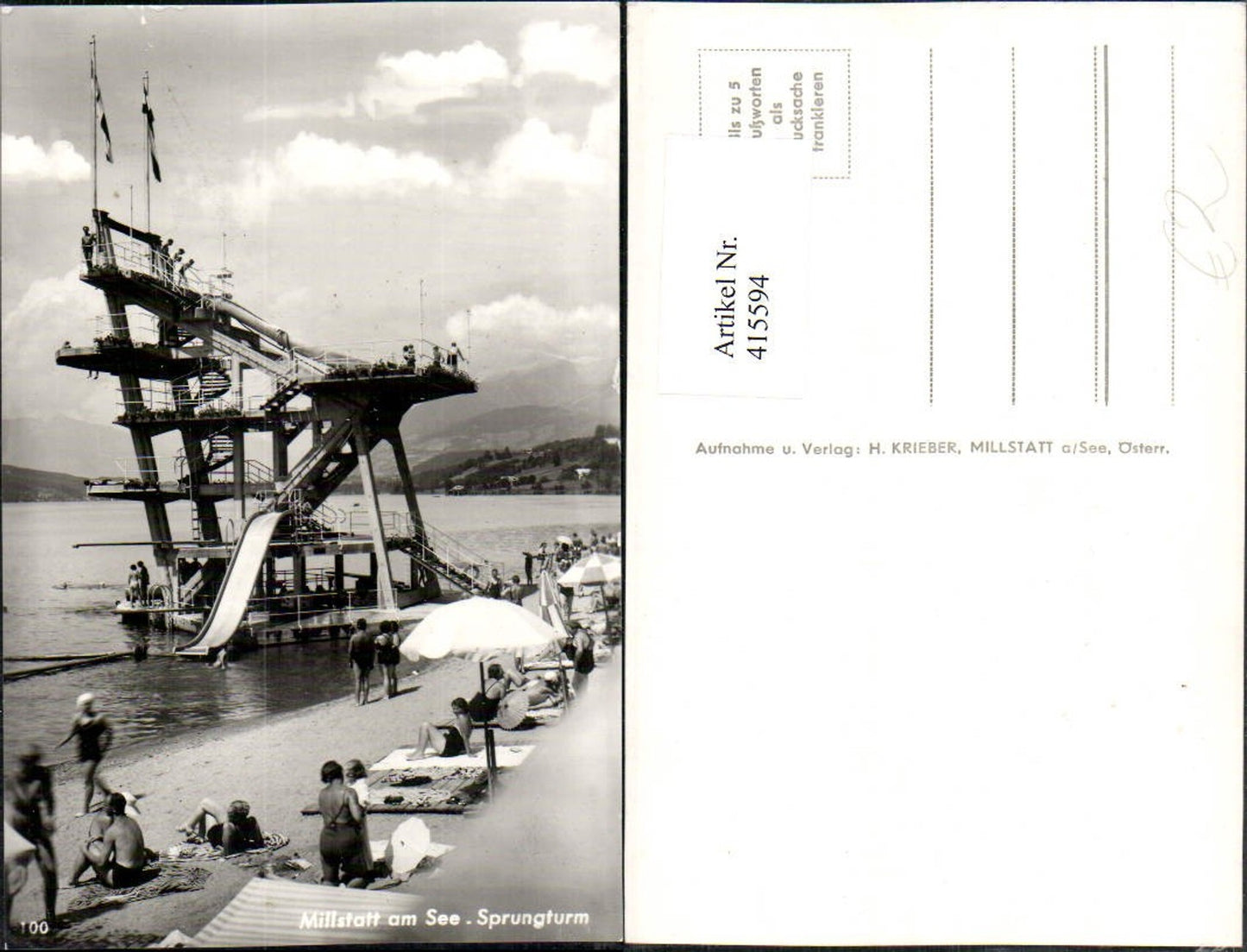 415594,Millstatt am See Strandbad Sprungturm