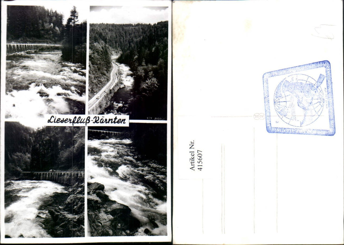 415607,Lieserfluss Fluss b. Spittal an d. Drau Mehrbildkarte