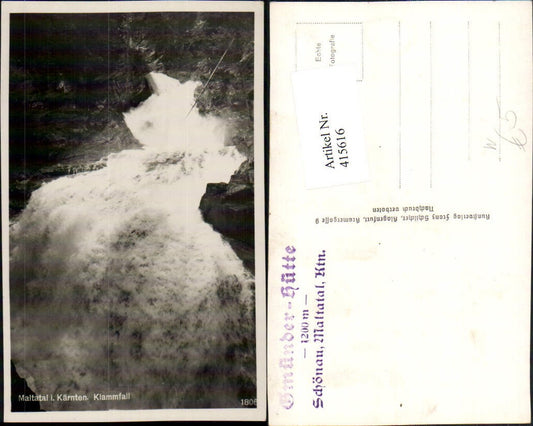 415616,Maltatal in Kärnten b. Malta Klammfall Wasserfall
