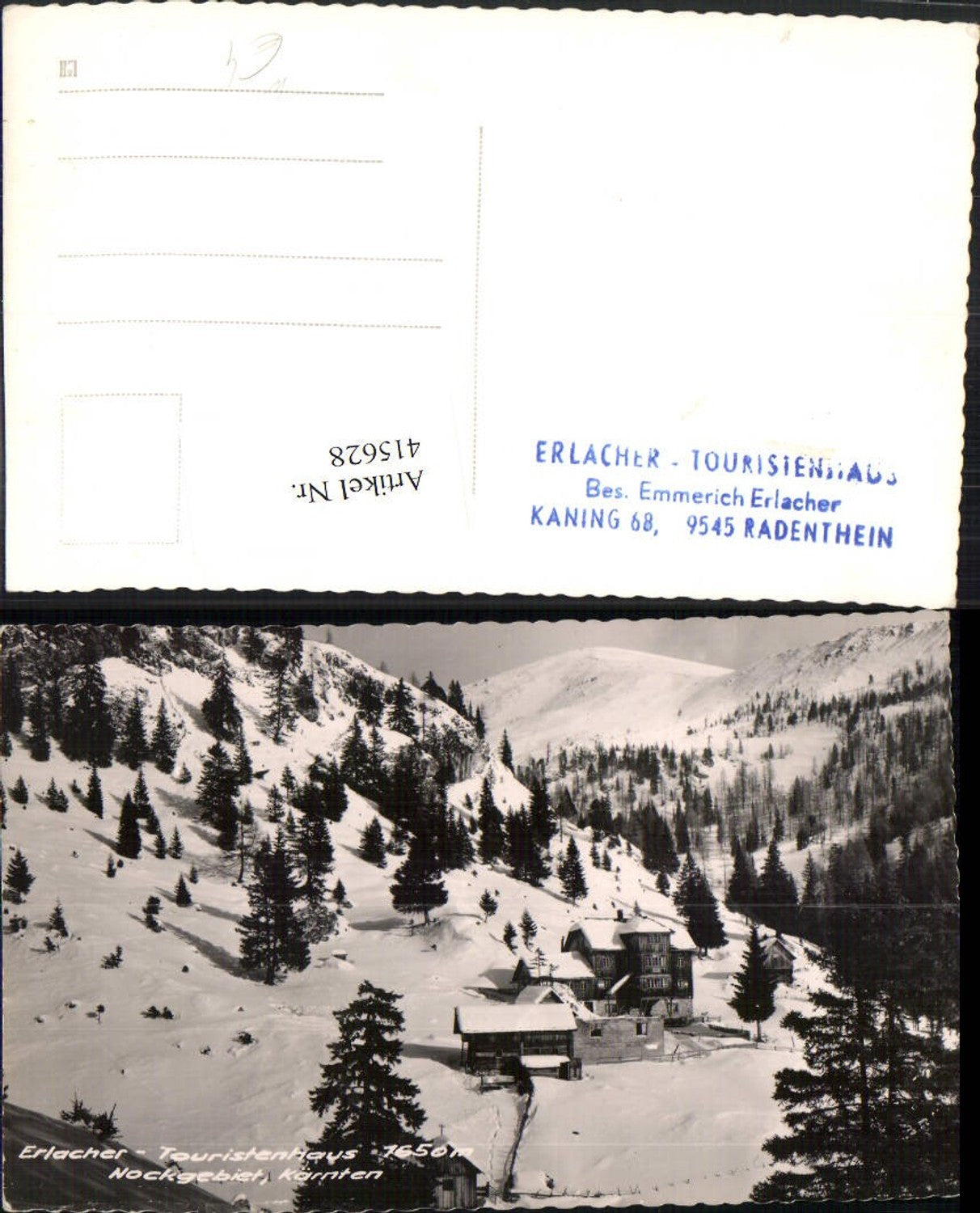 415628,Erlacher Touristenhaus Berghütte b. Bad Kleinkirchheim Winterbild