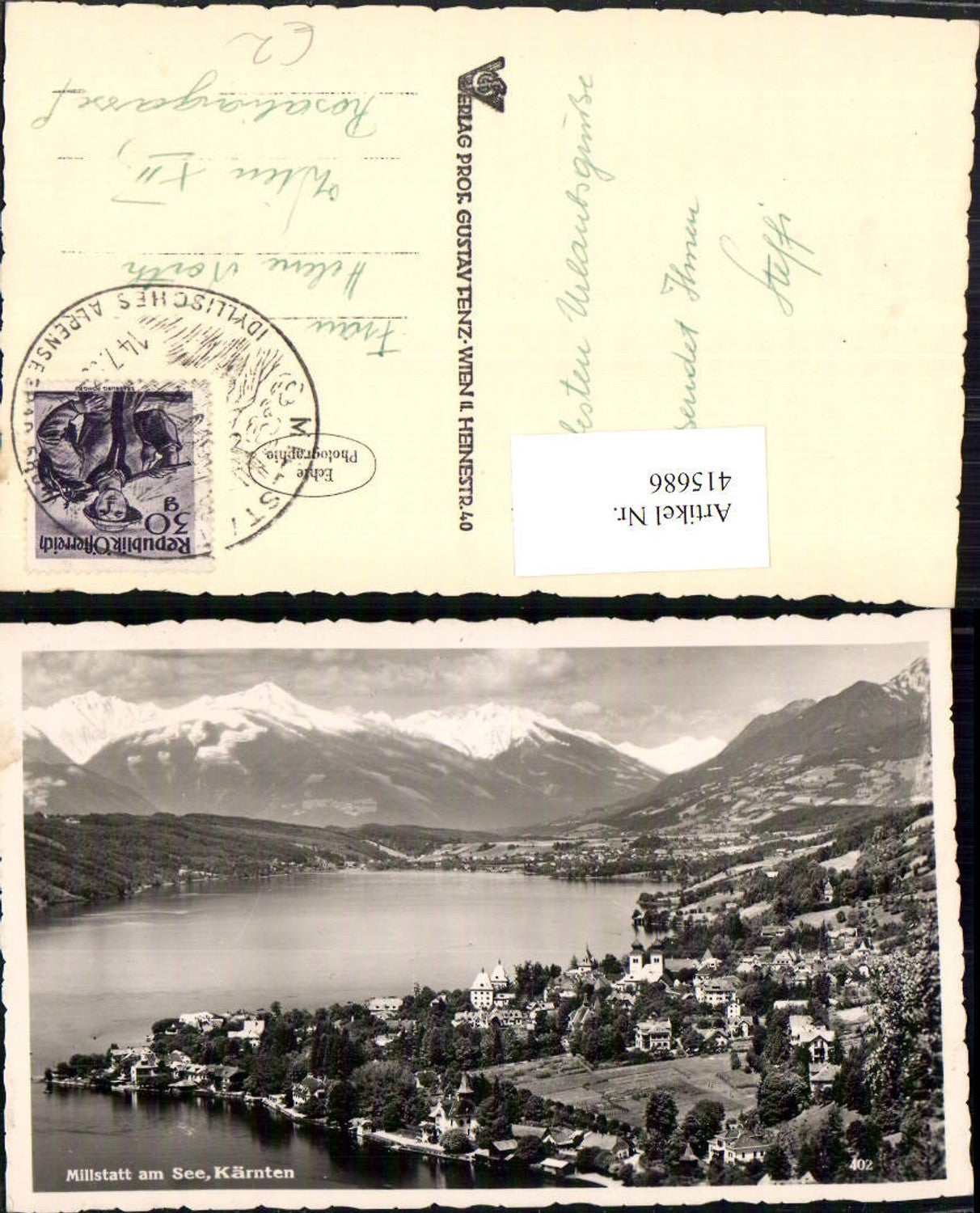 415686,Millstatt am See Totale Bergkulisse