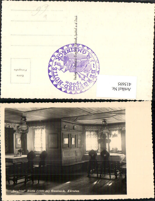 415695,Gmeineck Bergfried Hütte b. Seeboden Innenansicht
