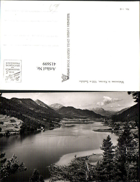 415699,Weißensee See Bergkulisse
