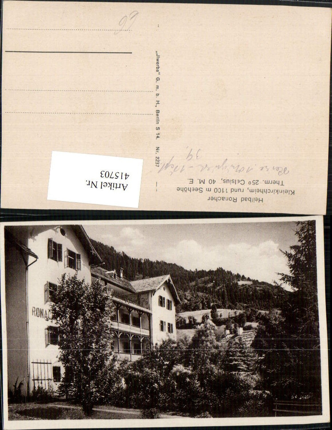 415703,Kleinkirchheim Heilbad Ronacher