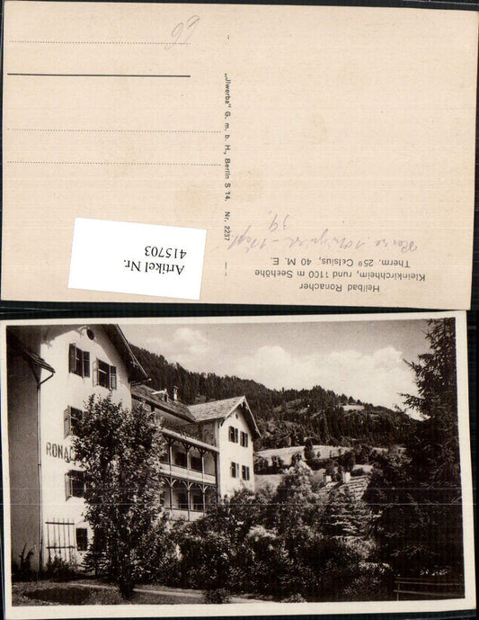 415703,Kleinkirchheim Heilbad Ronacher