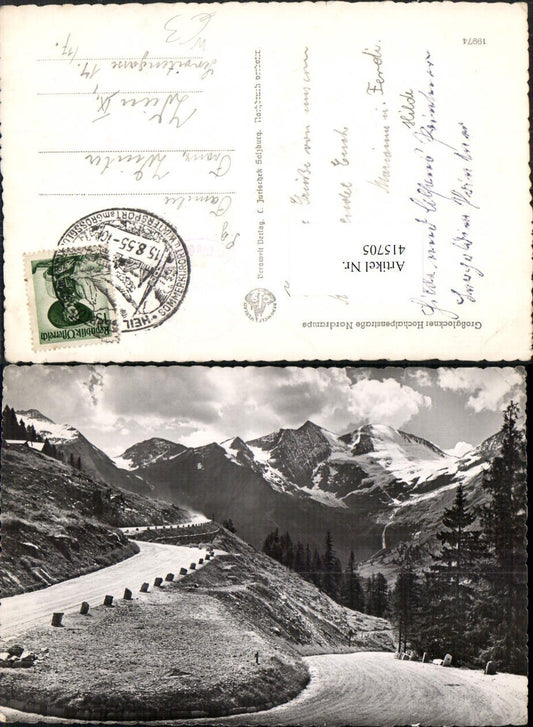 415705,Großglockner Hochalpenstraße b. Heiligenblut Nordrampe Bergkulisse