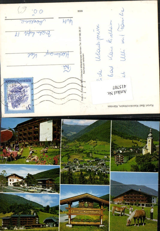 415707,Bad Kleinkirchheim Totale Hotel Alte Post Pferde Mehrbildkarte