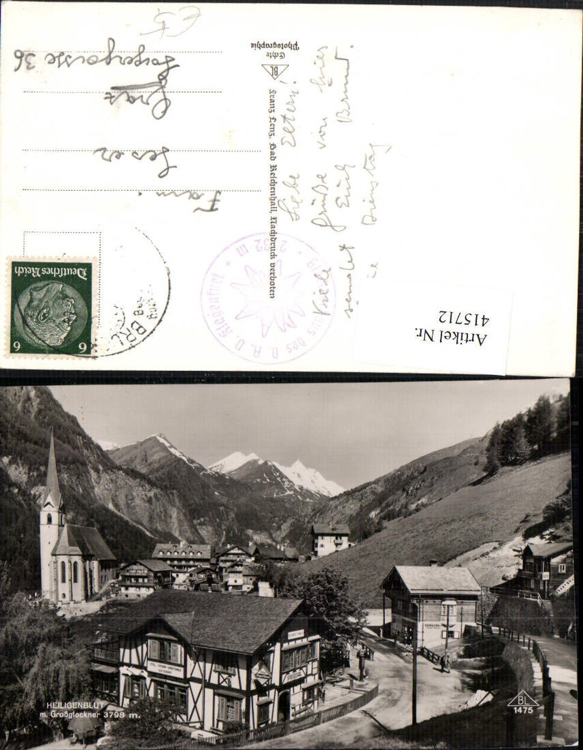 415712,Heiligenblut Totale Hotel Handlung m. Großglockner Bergkulisse