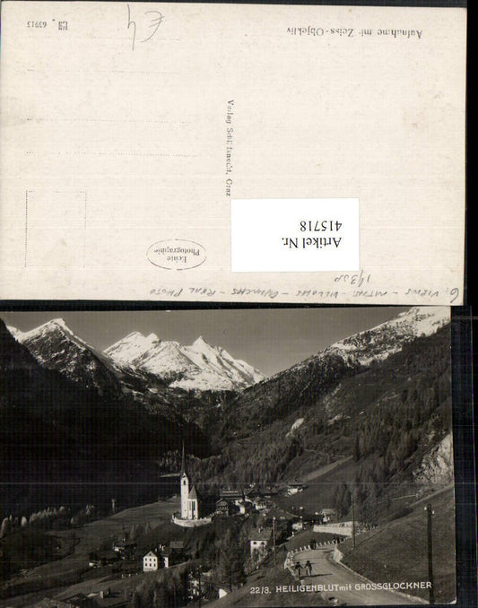 415718,Heiligenblut Totale m. Großglockner Bergkulisse