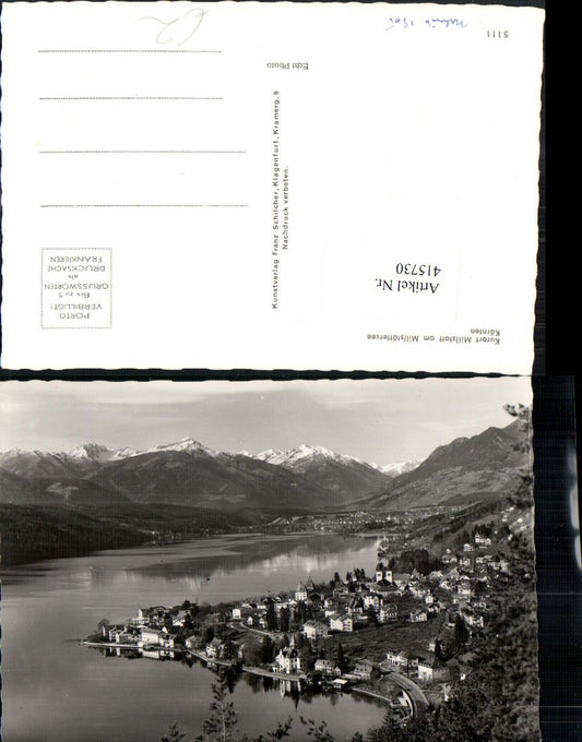 415730,Millstatt am Millstättersee Totale Bergkulisse