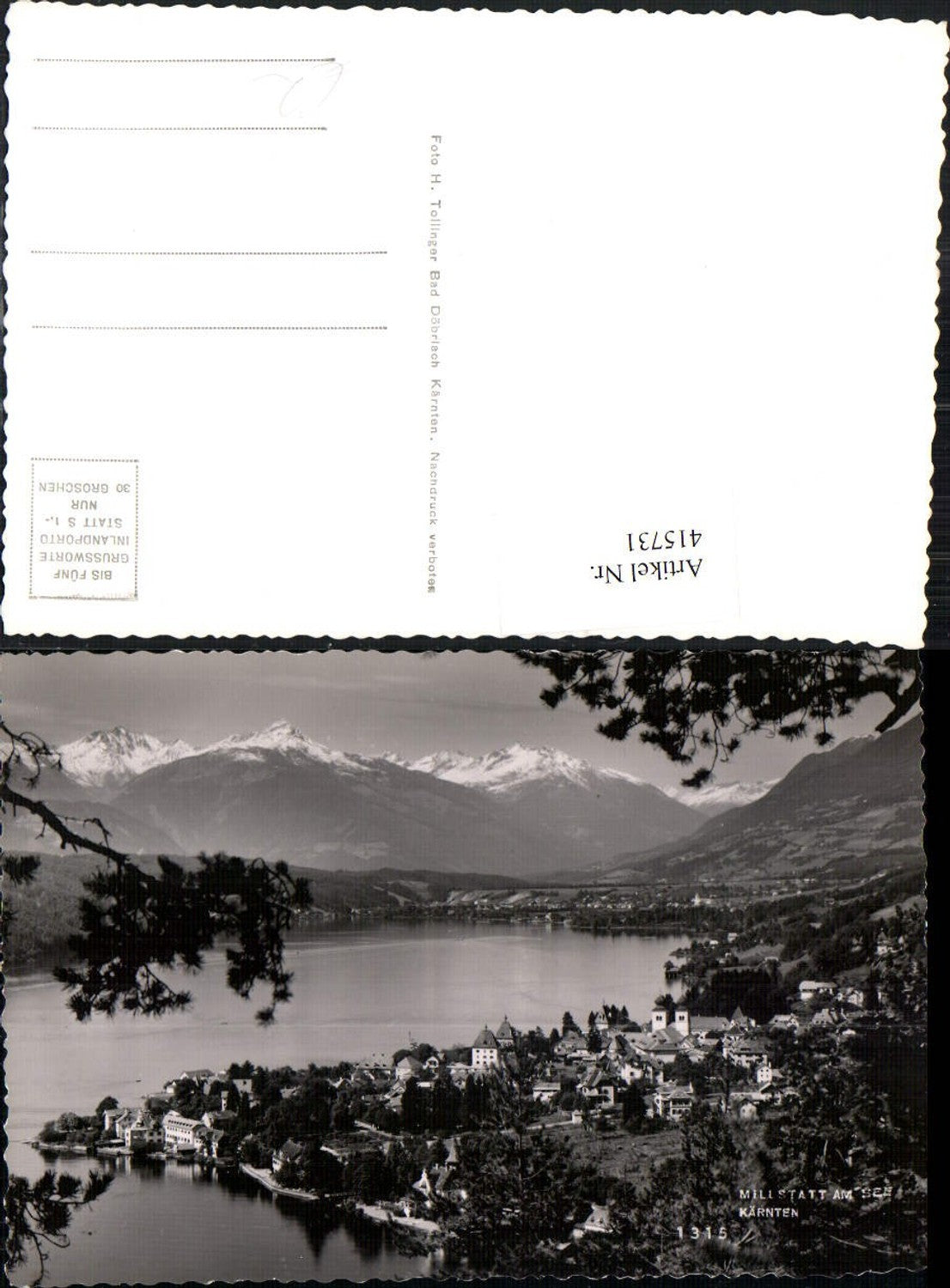 415731,Millstatt am See Totale Bergkulisse