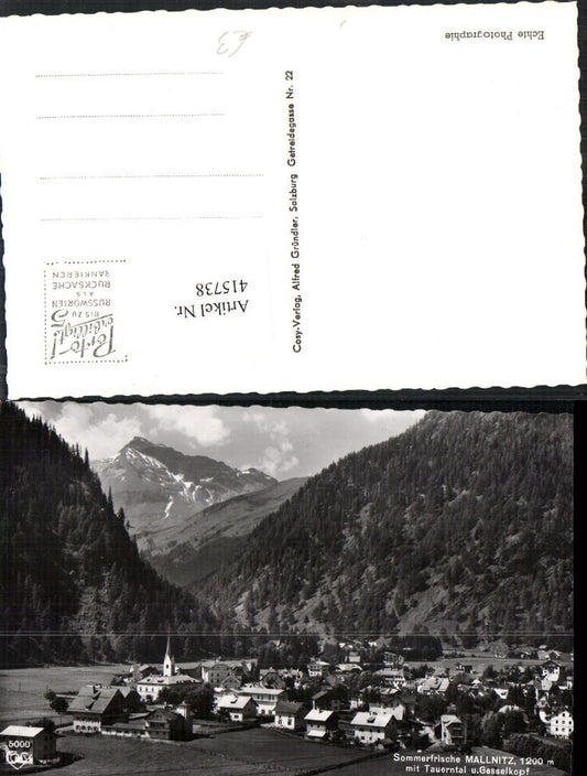 415738,Mallnitz Totale m. Tauerntal Gesselkopf Bergkulisse pub Cosy 5000