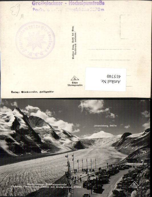 415740,Großglockner Hochalpenstraße b. Heiligenblut Parkplatz Bergkulisse