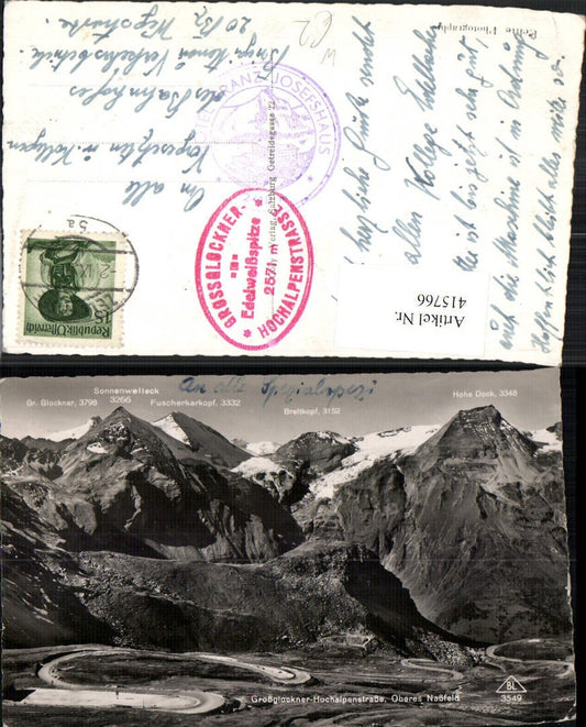 415766,Großglockner Hochalpenstraße b. Heiligenblut Oberes Naßfeld Bergkulisse