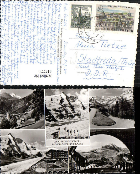 415774,Heiligenblut Totale Großglockner Hochalpenstraße Tunnel Mehrbildkarte