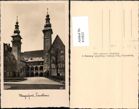 415823,Klagenfurt Landhaus Türme Arkaden pub Franz Schilcher 12P