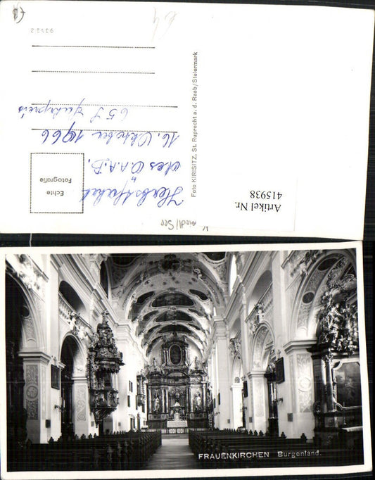 415938,Frauenkirchen Kirche Innenansicht Kanzel