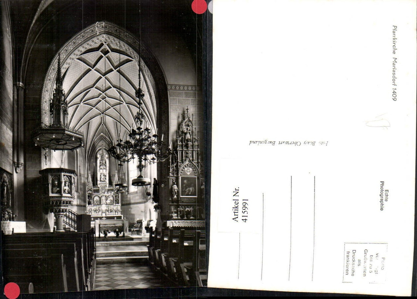 415991, Mariasdorf Parish Church, Church Interior View, Pulpit