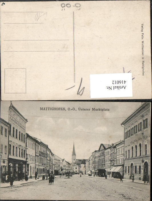 416012,Mattighofen Unterer Marktplatz Straßenansicht