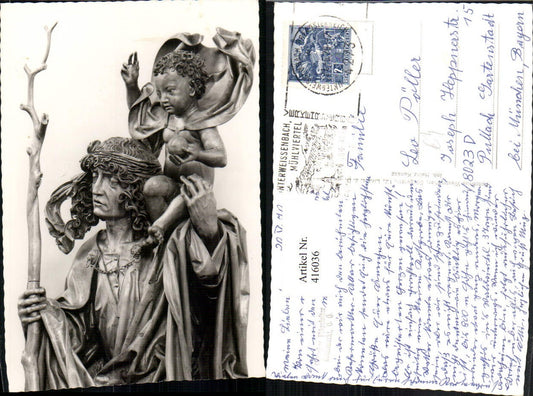 416036,Kefermarkt Gotischer Flügelaltar Statue