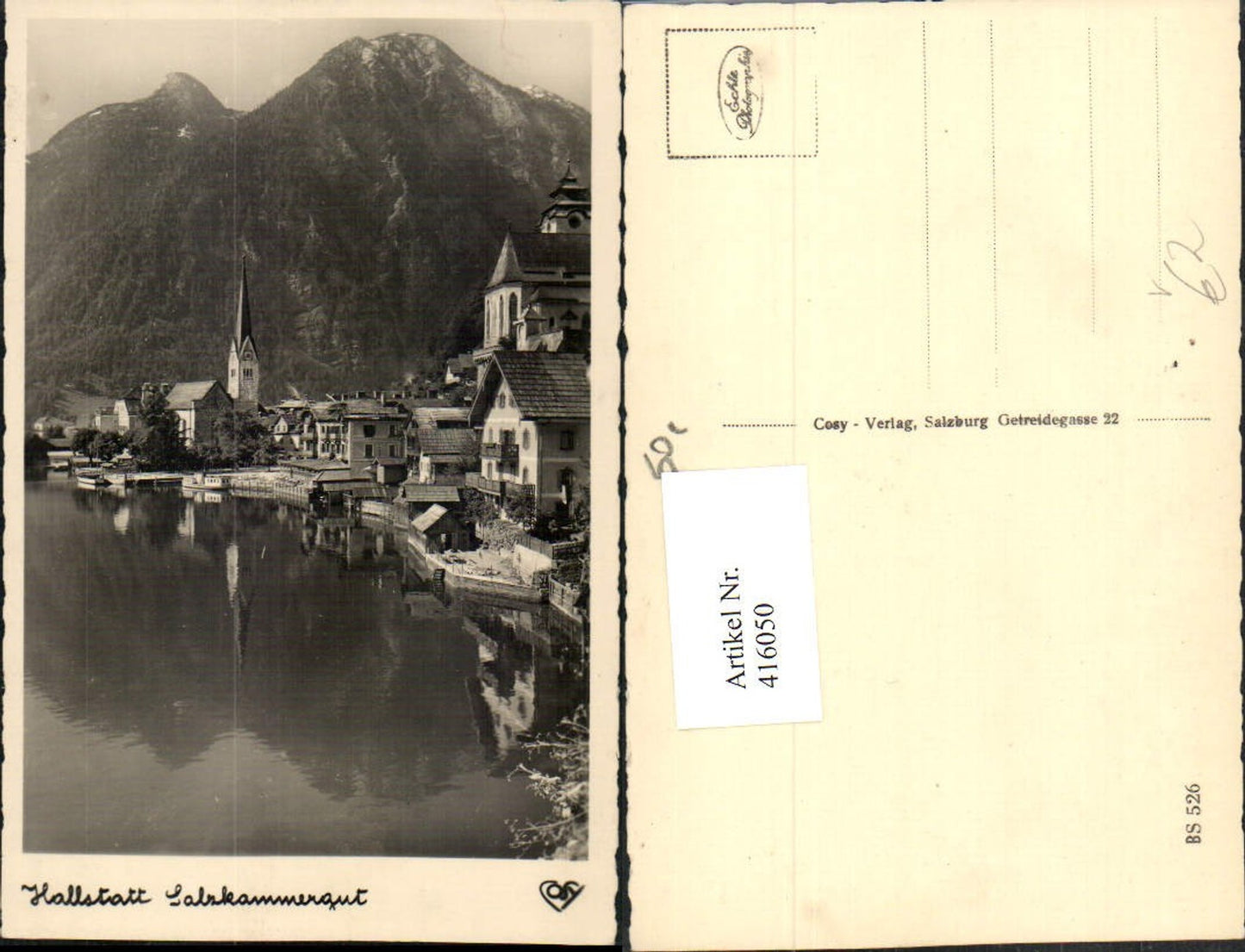 416050,Hallstatt Teilansicht Bergkulisse pub Cosy