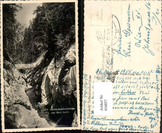 416057,Rettenbachwildnis b. Bad Ischl Schlucht Brücke