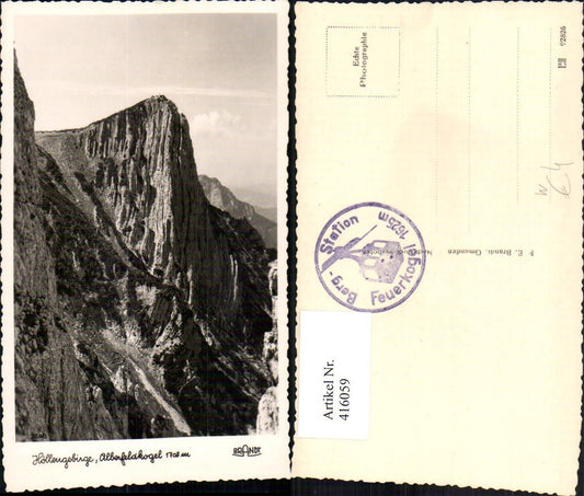 416059,Höllengebirge Alberfeldkogel b. Ebensee Bergkulisse pub Brandt