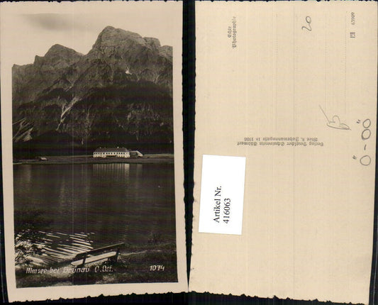 416063,Almsee See b. Grünau Bergkulisse