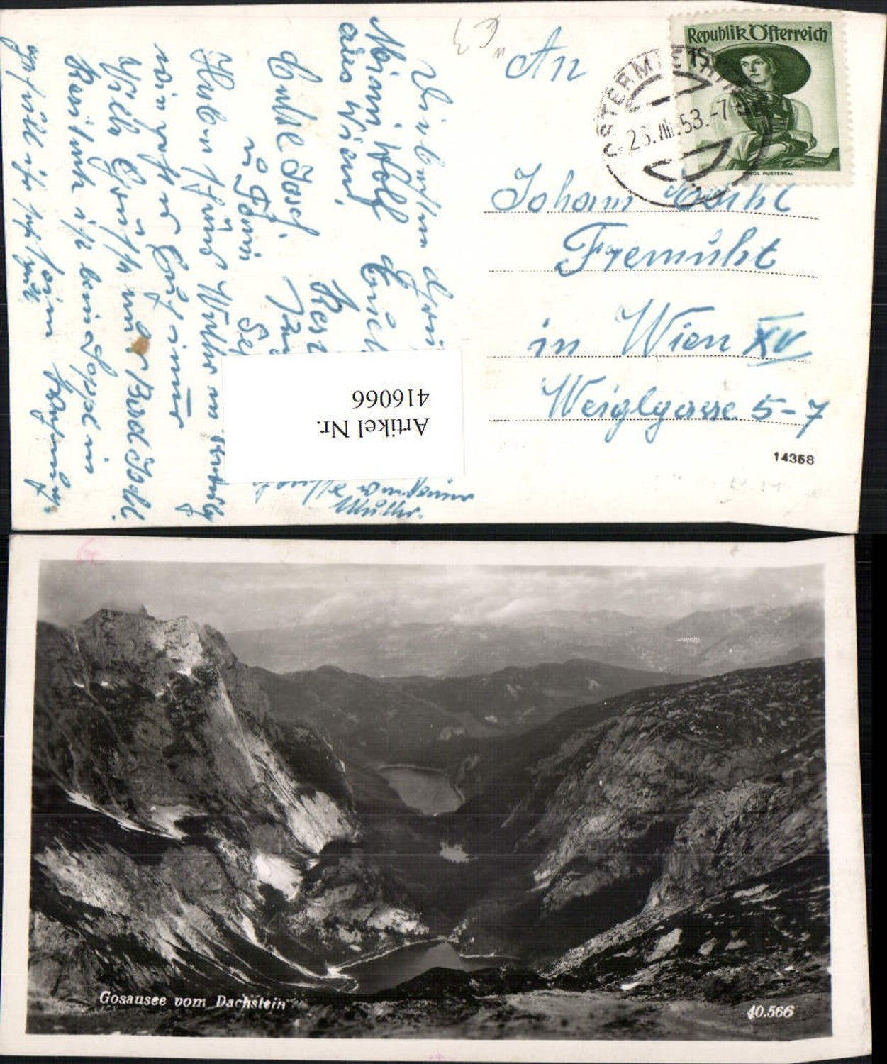 416066,Gosausee See b. Gosau vom Dachstein Bergkulisse