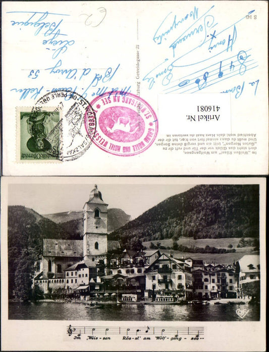 416081,St. Wolfgang Teilansicht Kirche Liedzeile pub Cosy