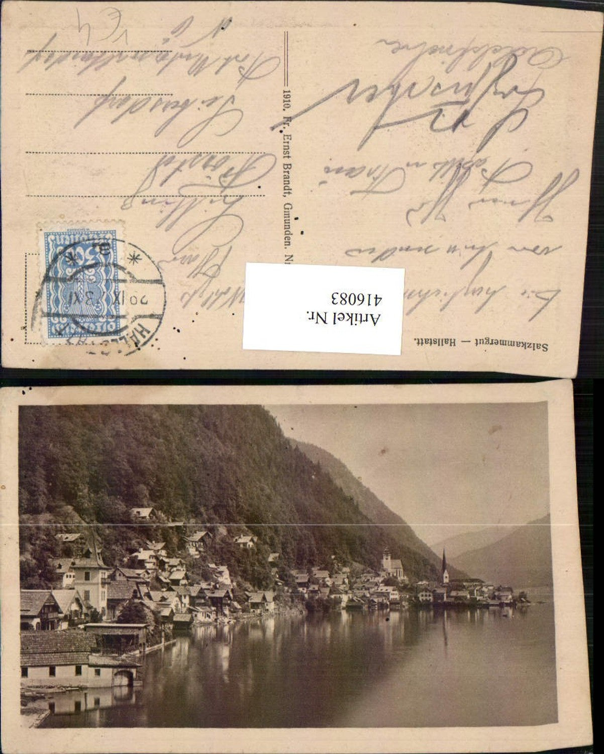 416083,Hallstatt am Hallstättersee Totale pub F. E. Brandt 077