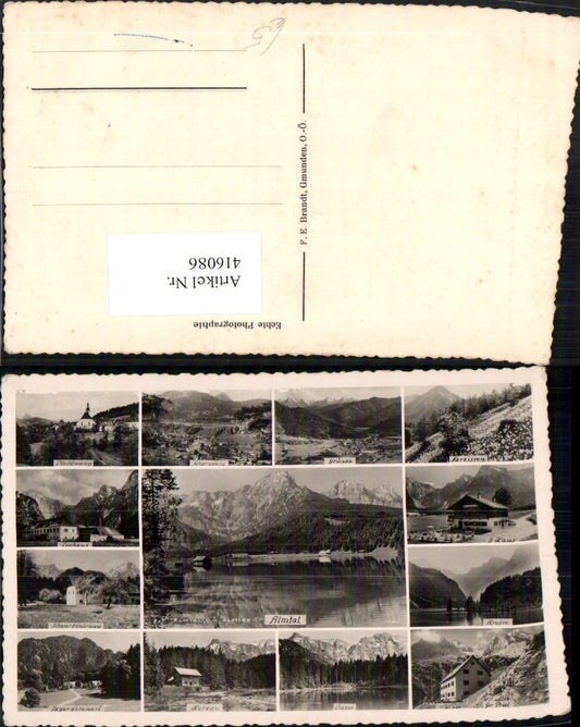 416086,Grünau im Almtal Totale Seehaus Almsee Ödsee Hetzau Mehrbildkarte pub F. E. Brandt